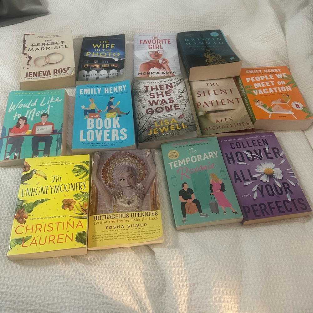 Collection of Engaging Novels with Colorful Covers